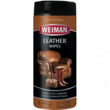 Weiman Products Leather Wipes - Wipe - 7