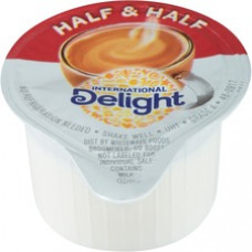 International Delight Int'l Delight Half/Half Singles - 0.03 fl oz (1 mL) - 180/Carton - 1 Serving