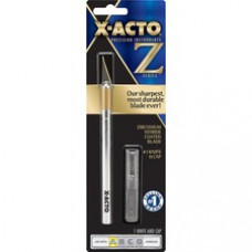 X-Acto Z-Series Safety Cap Knife - Cutting, Trimming, Stripping - 1 Pack - Silver - Aluminum