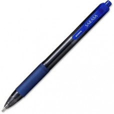 Zebra Pen Sarasa Gel Retractable Pens - Bold Pen Point - 1 mm Pen Point Size - Refillable - Blue - Transparent Barrel