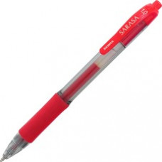 Zebra Pen Sarasa Gel Retractable Pens - Bold Pen Point - 1 mm Pen Point Size - Refillable - Red Pigment-based Ink - Translucent Barrel