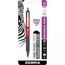 Zebra Pen M-350 Mechanical Pencil - HB, #2 Lead - 0.7 mm Lead Diameter - Refillable - Black Lead - Crimson Red Metal Barrel - 1 / Pack