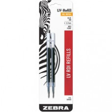 Zebra Pen 870 Medium Point Gel Ink Pen Refills - Medium Point - Blue Ink - Scratch-free - 2 / Pack