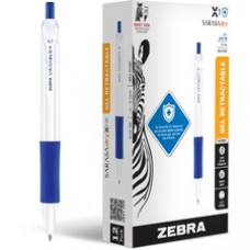 Zebra SARASA dry X1+ Gel Pen - Medium Pen Point - 0.7 mm Pen Point Size - Refillable - Retractable - Blue Gel-based, Dry Ink - White Plastic Barrel - 12 / Dozen