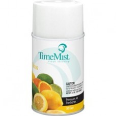 TimeMist Metered Dispenser Citrus Scent Refill - Aerosol - 6000 ft³ - 6.6 fl oz (0.2 quart) - Citrus - 30 Day - 12 / Carton - Long Lasting, Odor Neutralizer
