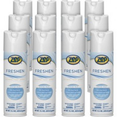 Zep Commercial Freshen Disinfectant Spray - Spray - 15.5 fl oz (0.5 quart) - Spring Mist Scent - 12 / Carton - Clear