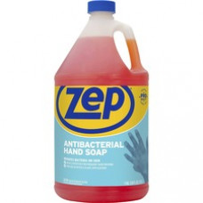 Zep Commercial Antimicrobial Hand Soap - Fresh Clean Scent - 1 gal (3.8 L) - Kill Germs, Bacteria Remover, Soil Remover - Hand - Orange - Non-abrasive, Solvent-free, Residue-free, Quick Rinse - 1 Each
