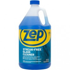 Zep Streak-free Glass Cleaner - Liquid - 1 gal (128 fl oz) - 1 Each - Blue