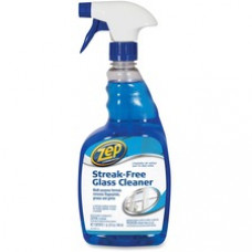 Zep Streak-free Glass Cleaner - Spray - 0.25 gal (32 fl oz) - 1 Each - Blue