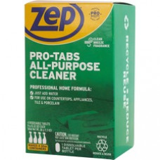 Zep Commercial Pro-Tabs All-Purpose Cleaner Tablets - Concentrate Tablet - 32 oz (2 lb) - 4 / Box - Green
