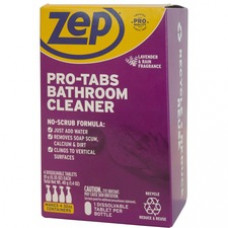 Zep Commercial Pro-Tabs Bathroom Cleaner Tablets - Concentrate Tablet - 32 oz (2 lb) - 4 / Box - Purple