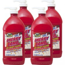 Zep Commercial Cherry Bomb Gel Hand Cleaner - Mild Cherry Scent - 48 fl oz (1419.5 mL) - Dirt Remover, Grime Remover, Odor Remover, Grease Remover, Paint Remover, Adhesive Remover, Ink Remover, Soil Remover, Oil Remover, Tar Remover, Carbon Remover,