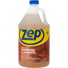 Zep Commercial Hardwood/Laminate Floor Cleaner - Liquid - 1 gal (128 fl oz) - 4 / Carton - Blue