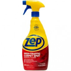 Zep High Traffic Carpet Cleaner - Spray - 0.25 gal (32 fl oz) - 1 Each - Red