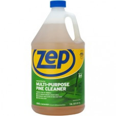 Zep Commercial Multipurpose Pine Cleaner - Concentrate Liquid - 1 gal (128 fl oz) - Pine Scent - 4 / Carton - Brown