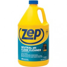 Zep Concentrated Neutral Floor Cleaner - Liquid - 1 gal (128 fl oz) - 1 Each - Blue