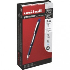 uniball™ Jetstream Ballpoint Pen - Fine Pen Point - 0.7 mm Pen Point SizePigment-based Ink - Blue Stainless Steel Barrel - 1 Dozen