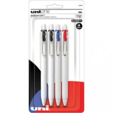 uni® ONE Gel Pen - Medium Pen Point - 0.7 mm Pen Point Size - Multi Gel-based Ink - 4 / Pack