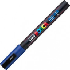 uni® Posca PC-3M Paint Markers - Fine Marker Point - Blue Water Based, Pigment-based Ink - 6 / Pack