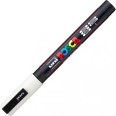 uni® Posca PC-3M Paint Markers - Fine Marker Point - White Water Based, Pigment-based Ink - 6 / Pack