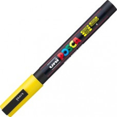 uni® Posca PC-3M Paint Markers - Fine Marker Point - Yellow Water Based, Pigment-based Ink - 6 / Pack