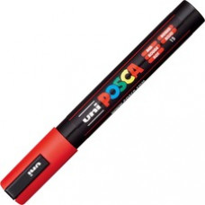 uni® Posca PC-5M Paint Markers - Medium Marker Point - Red Water Based, Pigment-based Ink - 6 / Pack